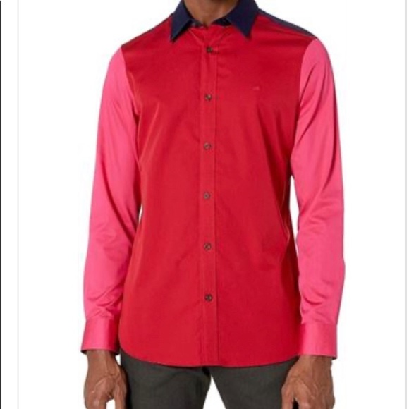 MED-Calvin Klein Mens Sateen Finish Long Sleeve - Picture 2 of 8